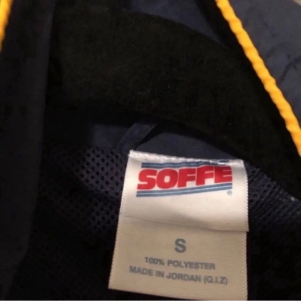 SOFFE US Navy MENS Sz Small Light Weight Two-Tone Navy Blue/Yellow Exc Cond